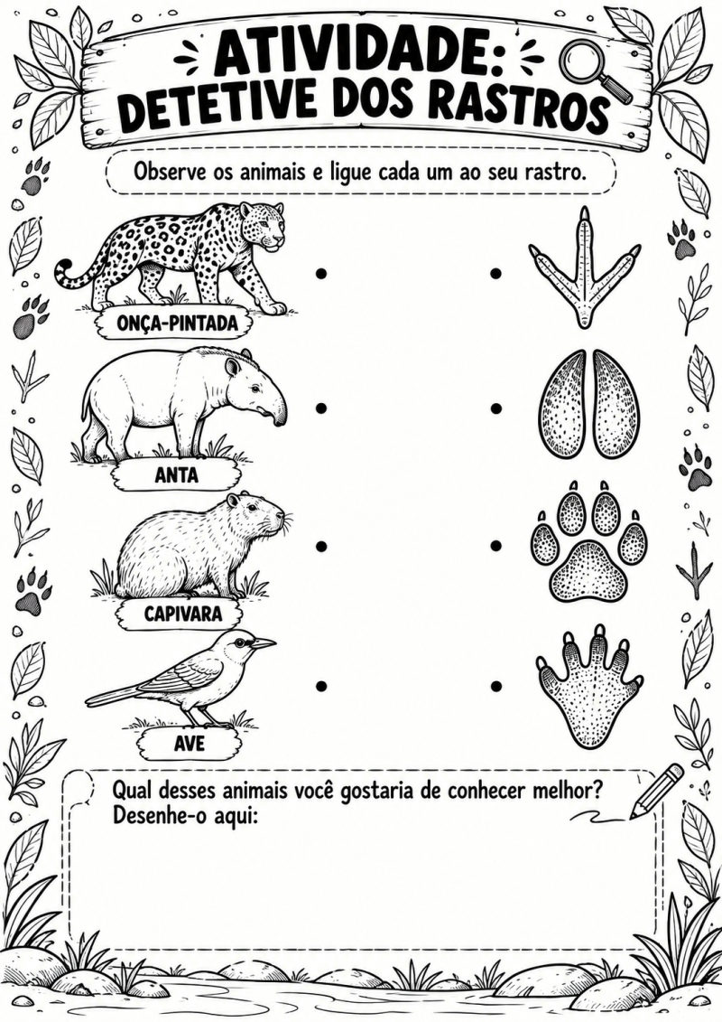 Página Atividade Detetive dos Rastros