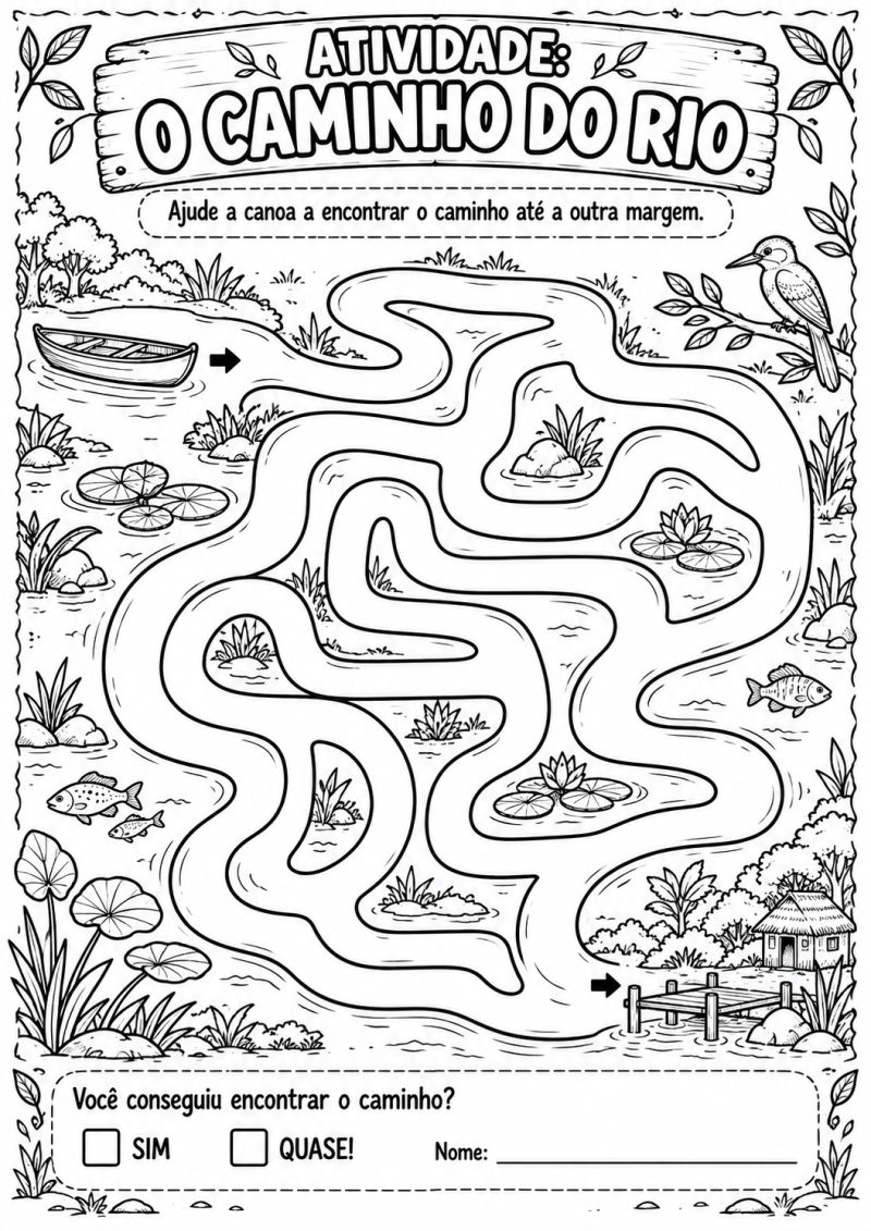 Página Atividade O Caminho do Rio