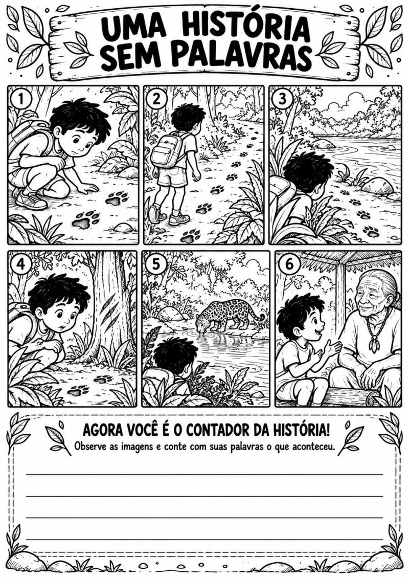Página Uma História Sem Palavras